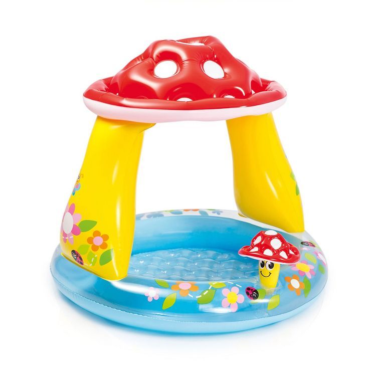 Intex Inflatable Mushroom Water Play Center Kiddie Baby Swimming Pool Ages 1-3 | Target