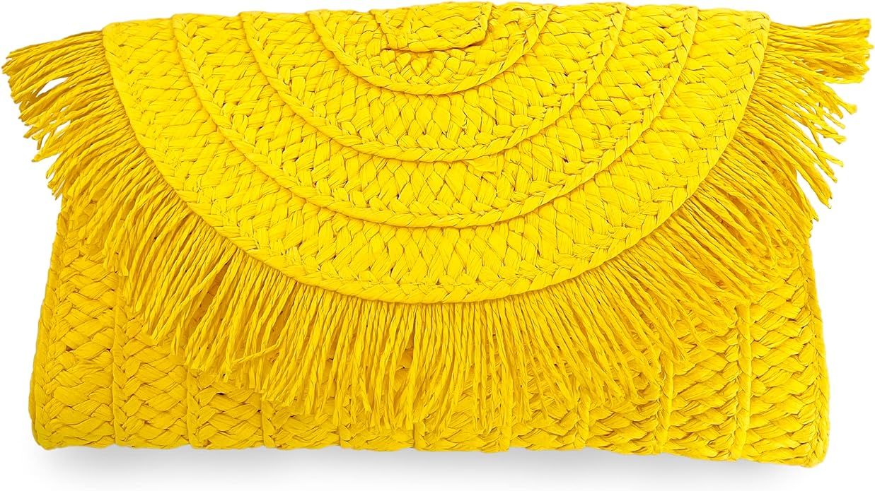 Straw purses for women | Clutch purses for women | Straw purse to match your Straw Beach Bag | Wo... | Amazon (US)