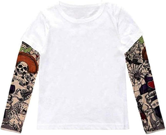 Noubeau Infant Baby Boys Girls Romper Tattoo Print Long Sleeve Jumpsuit Bodysuit | Amazon (US)