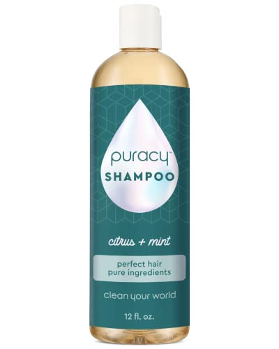 Puracy Shampoo, Gently Clarifying for All Hair & Scalp Types, Perfect Hair from Pure Ingredients, Enriched with Rosemary Oil to Stimulate Hair Growth, Sulfate-Free and Color Treated-Safe, 12 Oz | Amazon (US)