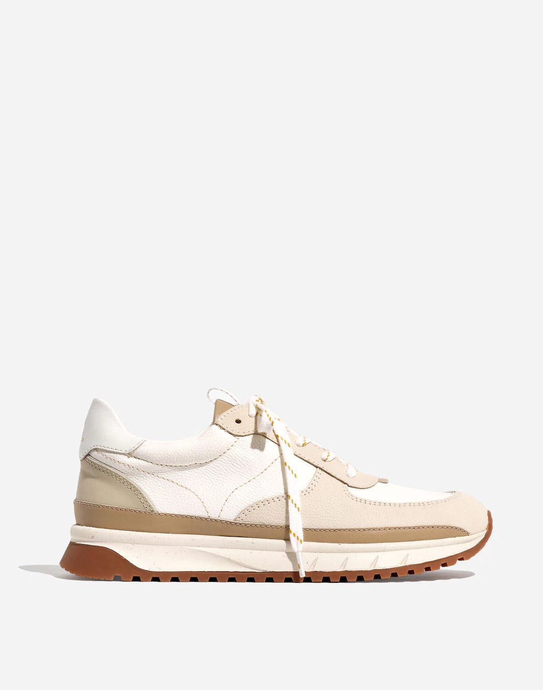Kickoff Trainer Sneakers in Neutral Colorblock Leather | Madewell