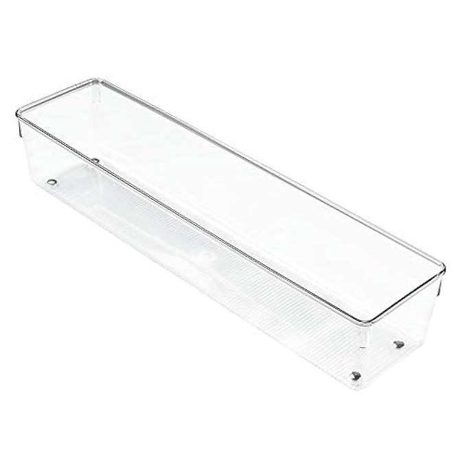 InterDesign Linus Kitchen Drawer Organizer for Silverware, Spatulas, Gadgets - Set of 2, 4" x 16" x  | Amazon (US)