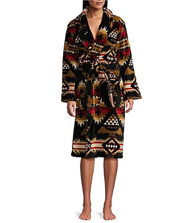 Pendleton Nehalem Cotton Terry Velour Cozy Long Robe - S | Dillard's