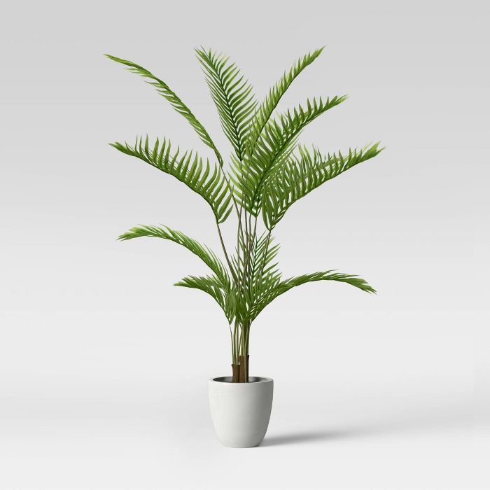 58" Palm Tree in Cement Pot - Threshold™ | Target