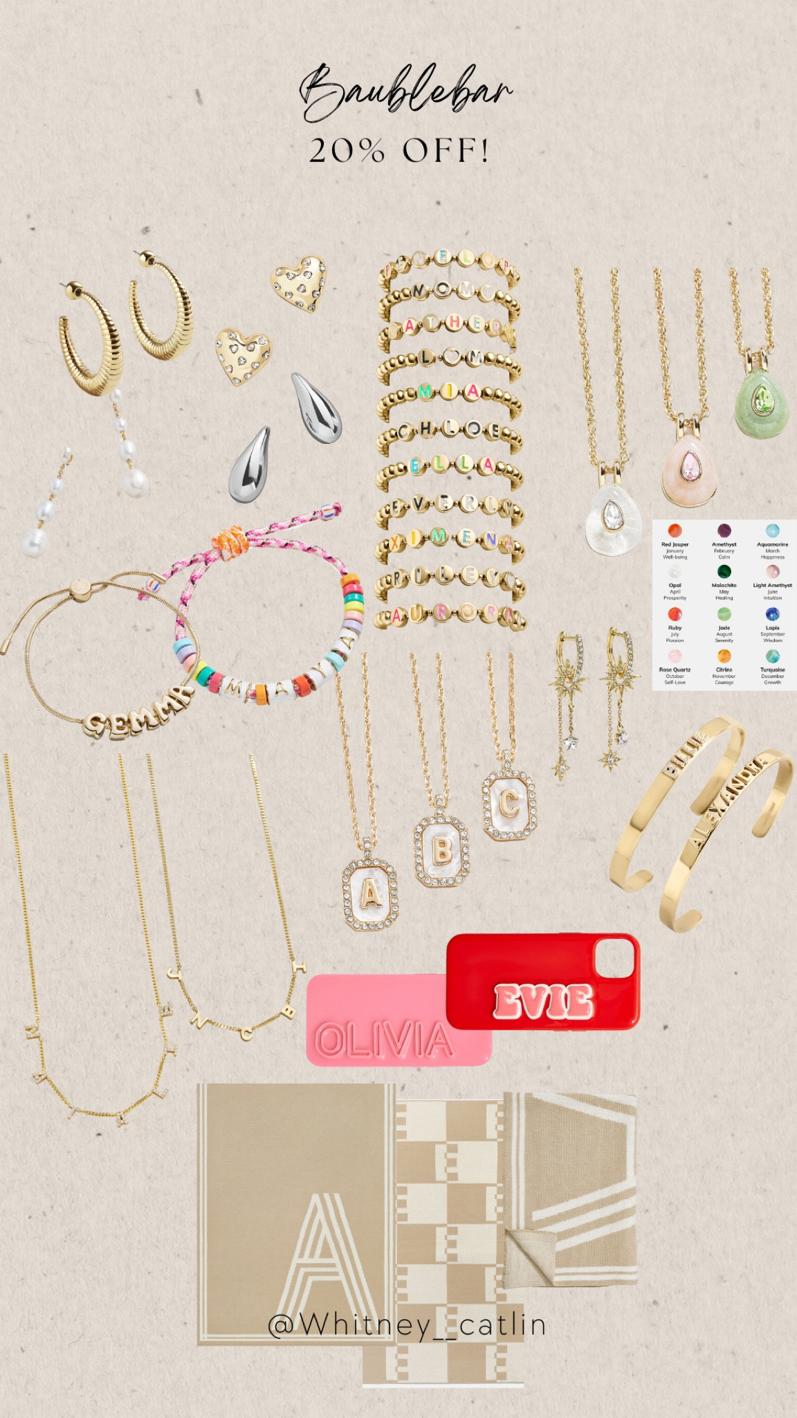 20% off everything at Baublebar! Great for yourself or Mother’s Day gift to any mom in your life! Love how custom everything can be too 🫶🏼❤️

#LTKfindsunder100 #LTKsalealert #LTKGiftGuide