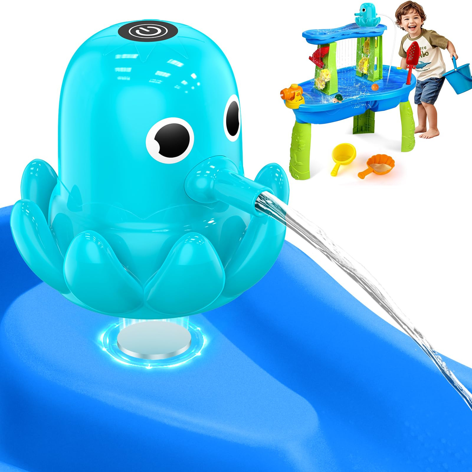 Water Table Pump - Cordless & Rechargeable Water Pump for Water Table with Magnetic Octopus Desig... | Amazon (US)