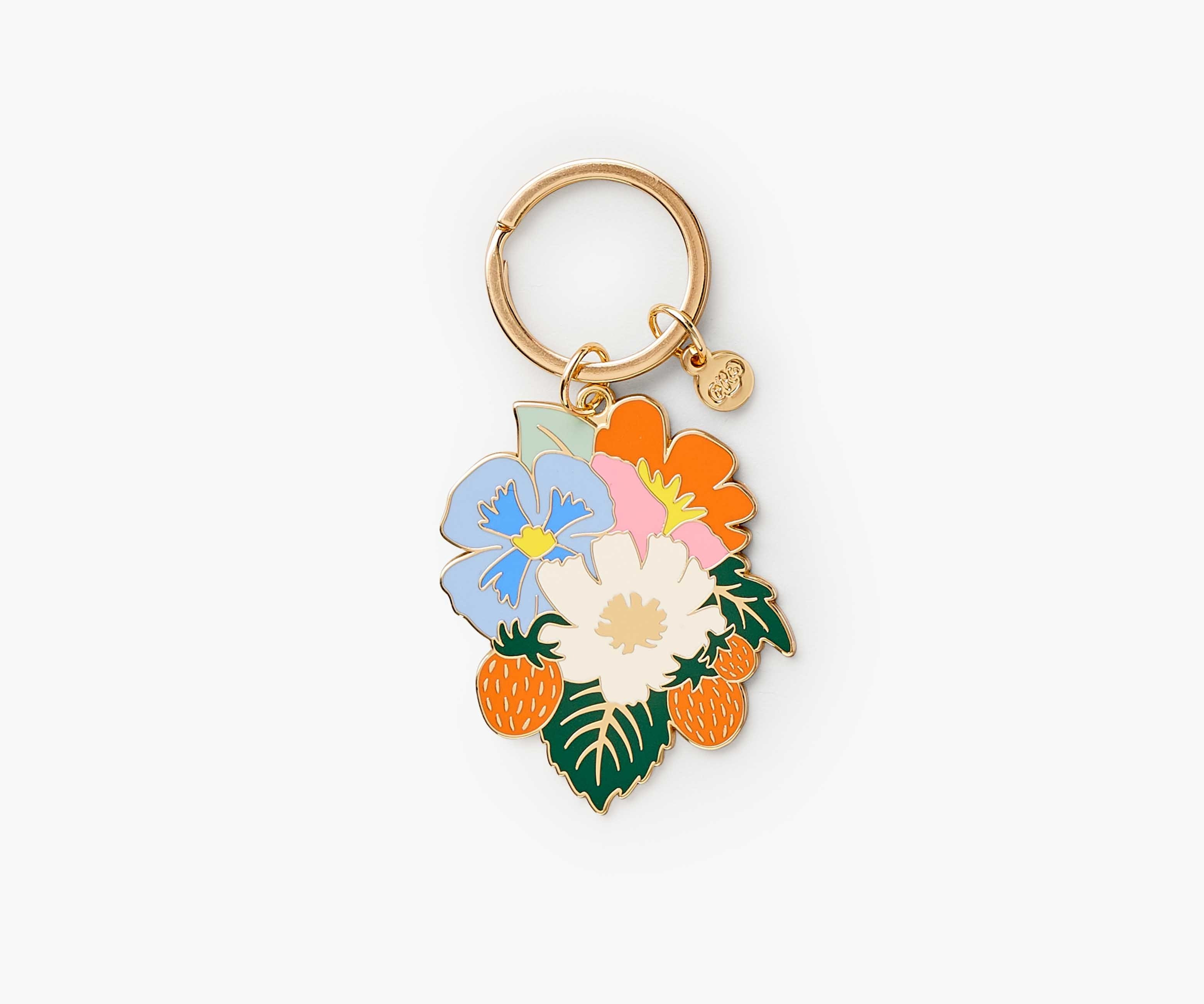 Strawberry Fields Enamel Keychain | Rifle Paper Co.