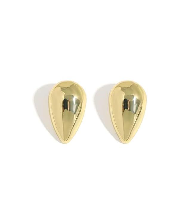 Teardrop Earrings Jewelry for Women Tear Drop Silver Gold Trending Oversized Statement Style Earr... | Amazon (US)