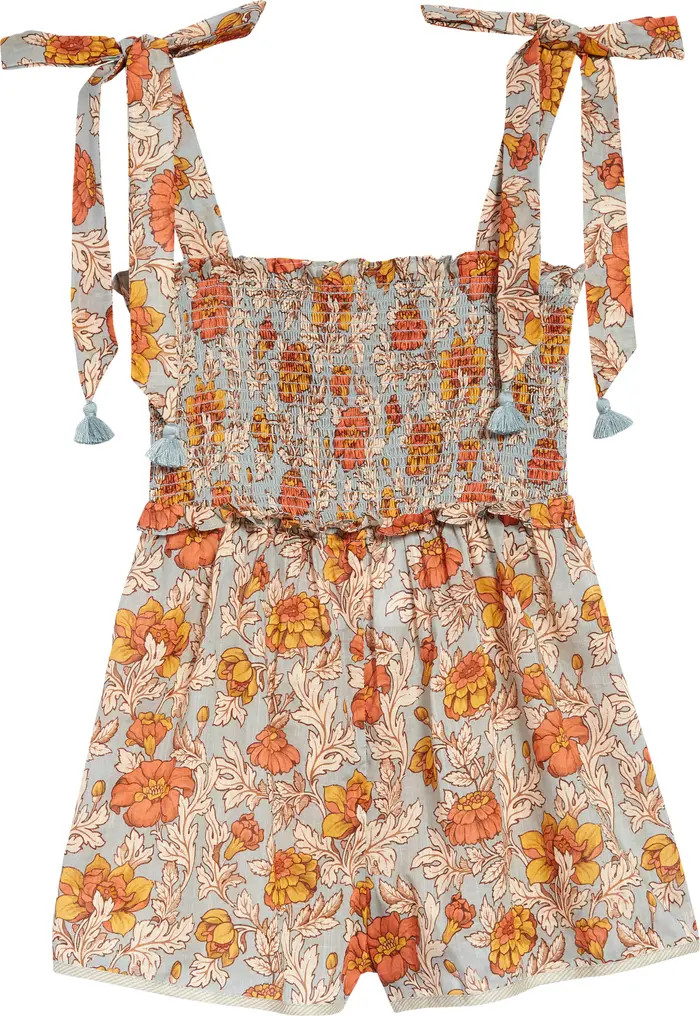 Zimmermann Kids' Andie Flora Print Romper | Nordstrom | Nordstrom