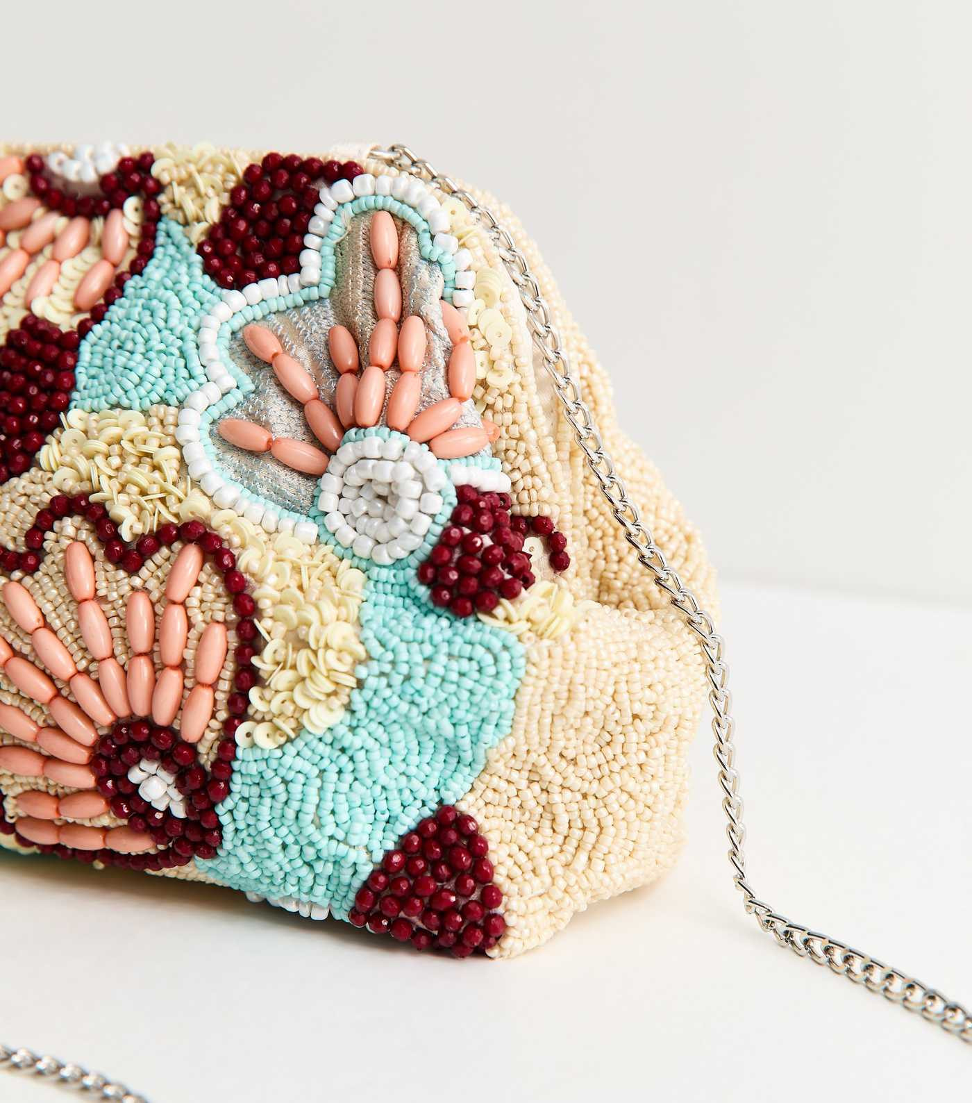 Multicoloured Slouchy Beaded Shoulder Bag | New Look | New Look (UK)