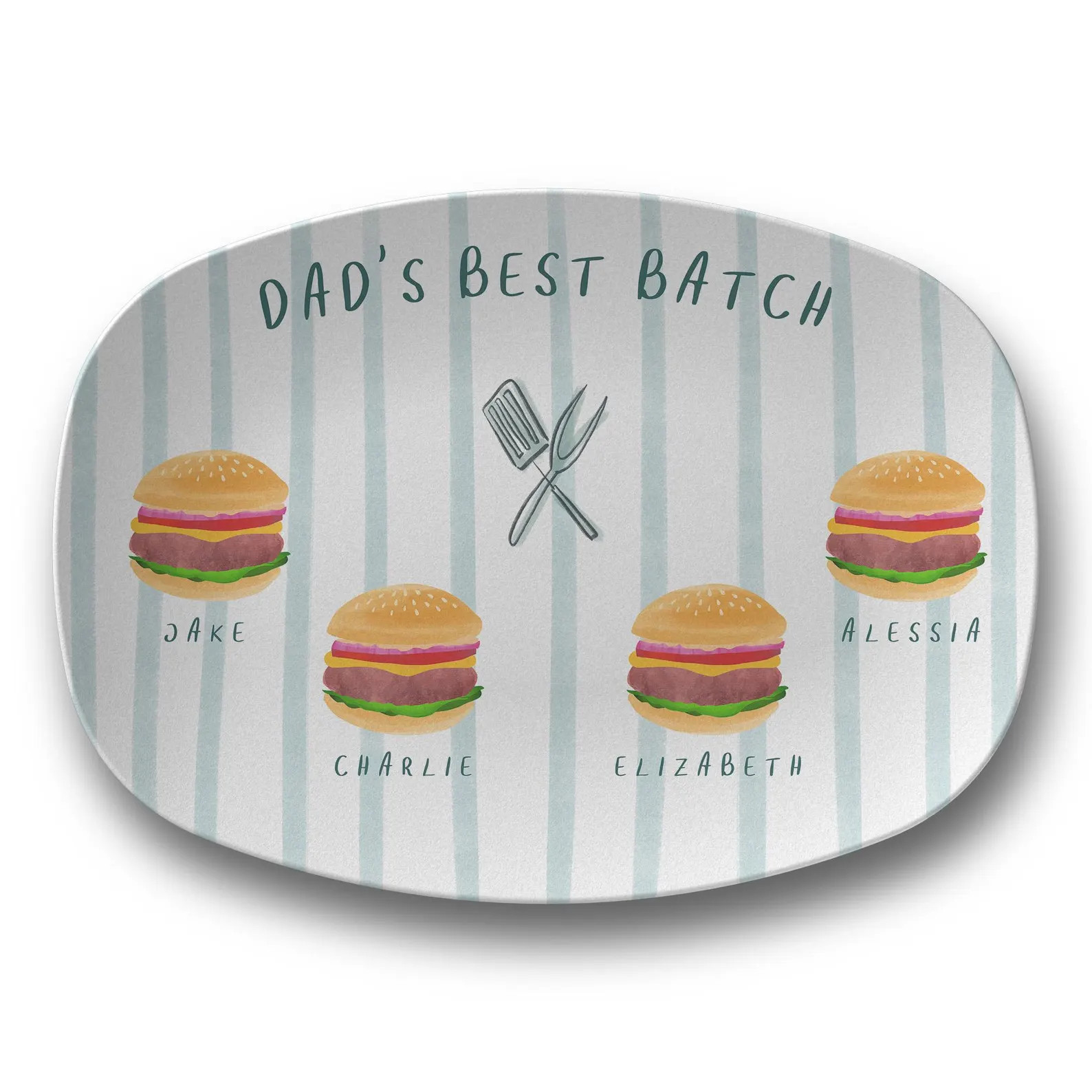 Custom Grandpa Grill Plate: Gifts From Grandkids, Grandpa Personalized Gift, Custom Grill Gift | Etsy (US)