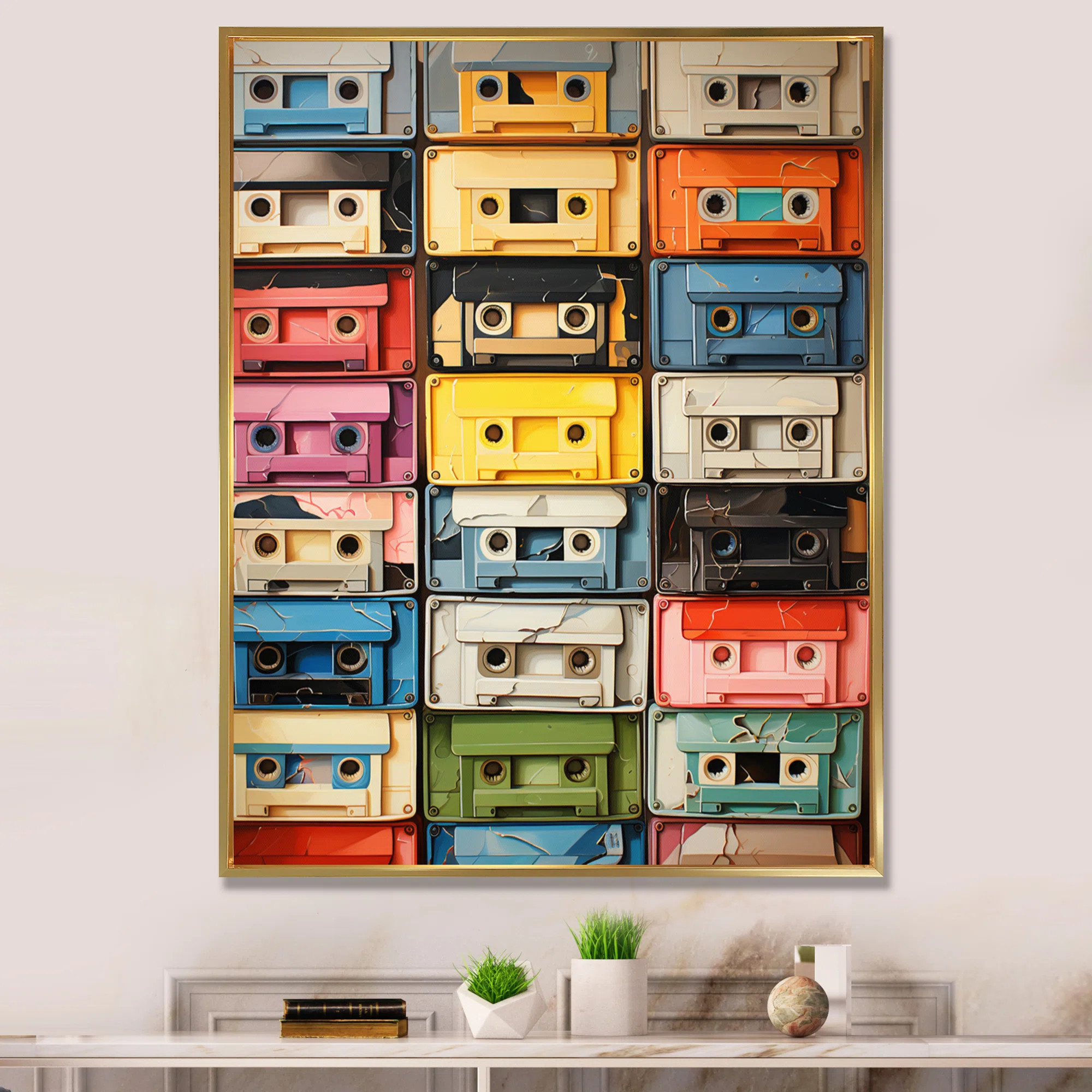 " Popart Cassette Tapes X " | Wayfair North America