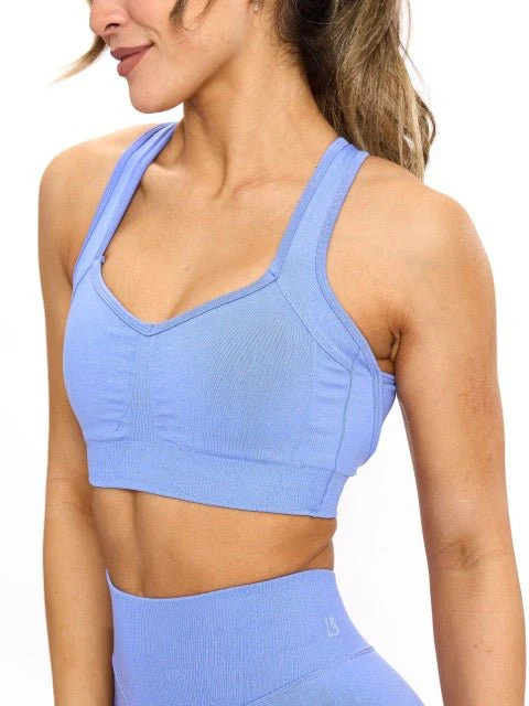 Vida Seamless Sports Bra - Azul | Buffbunny
