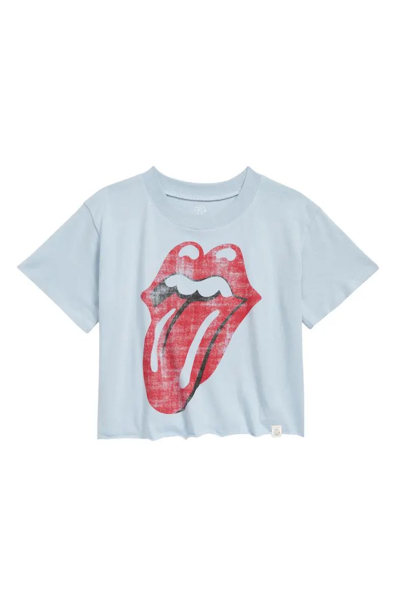 Kids' Rolling Stones Crop Graphic Tee | Nordstrom