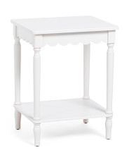18x15 Scalloped End Table | Marshalls