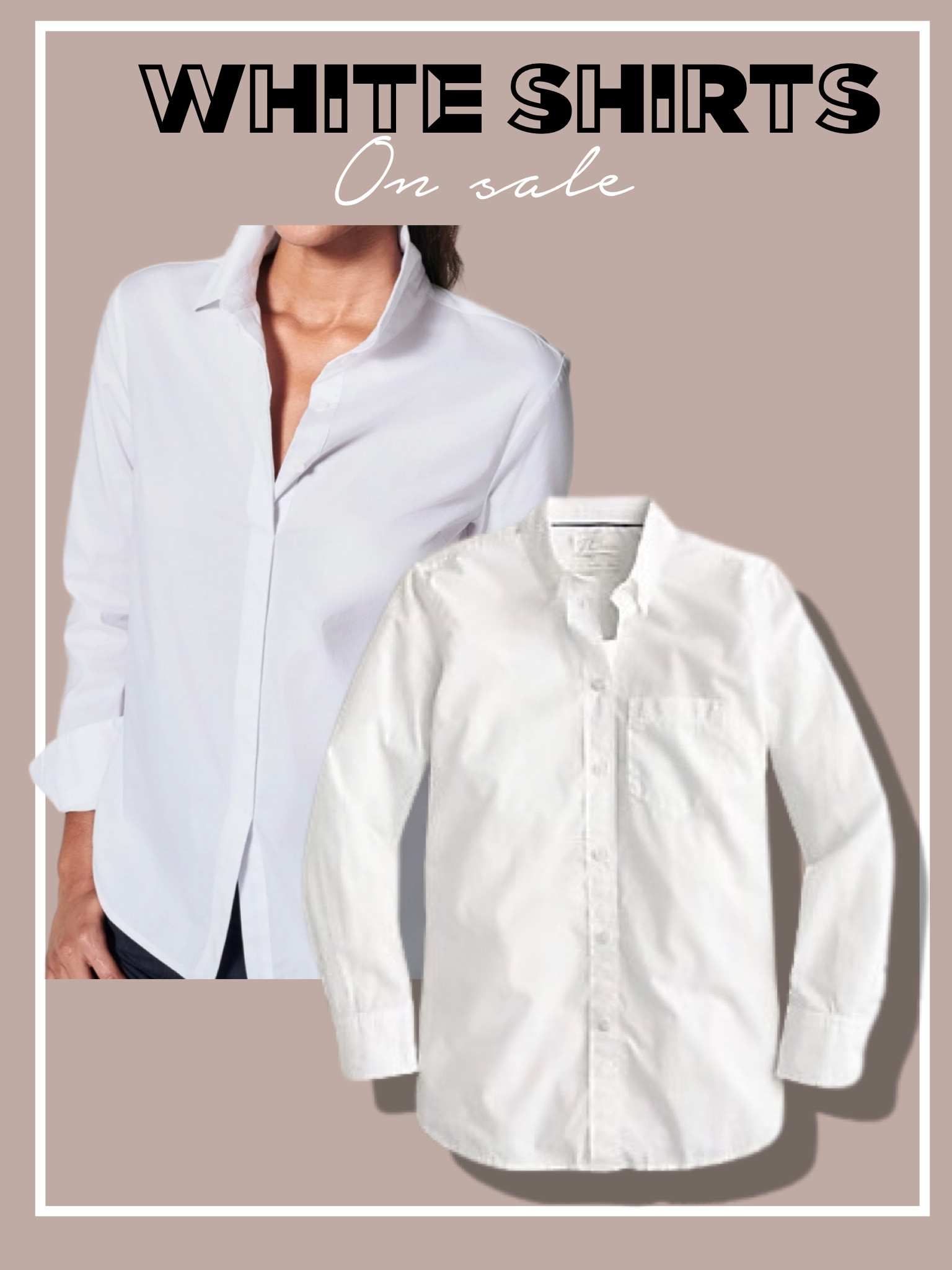 Crisp white button down shirts on sale for work or under sweater with skirt code FRIDAY for jcrew one 

#LTKunder50 #LTKunder100 #LTKsalealert