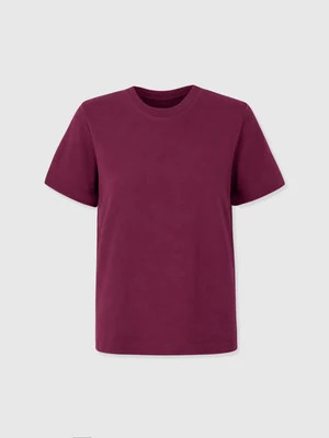 Chelsea Crew Neck Tee - Plum | Saint + Sofia (US)