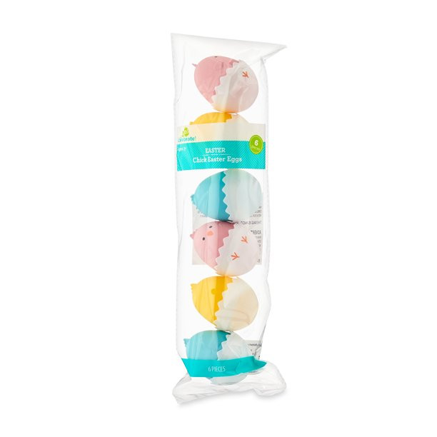 Way To Celebrate Easter 55 MM Plastic Easter Eggs with Colorful Chicks, 6 Count - Walmart.com | Walmart (US)