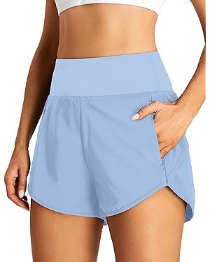 BMJL Women's Athletic Shorts Running High Waisted Shorts Pocket Sporty Workout Shorts Quick Dry G... | Amazon (US)