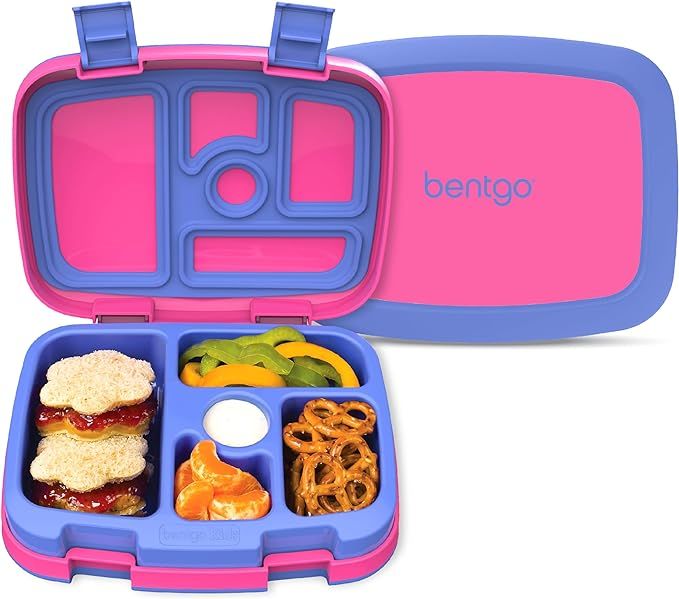 Bentgo® Kids Bento-Style 5-Compartment Leak-Proof Lunch Box - Ideal Portion Sizes for Ages 3 to ... | Amazon (US)