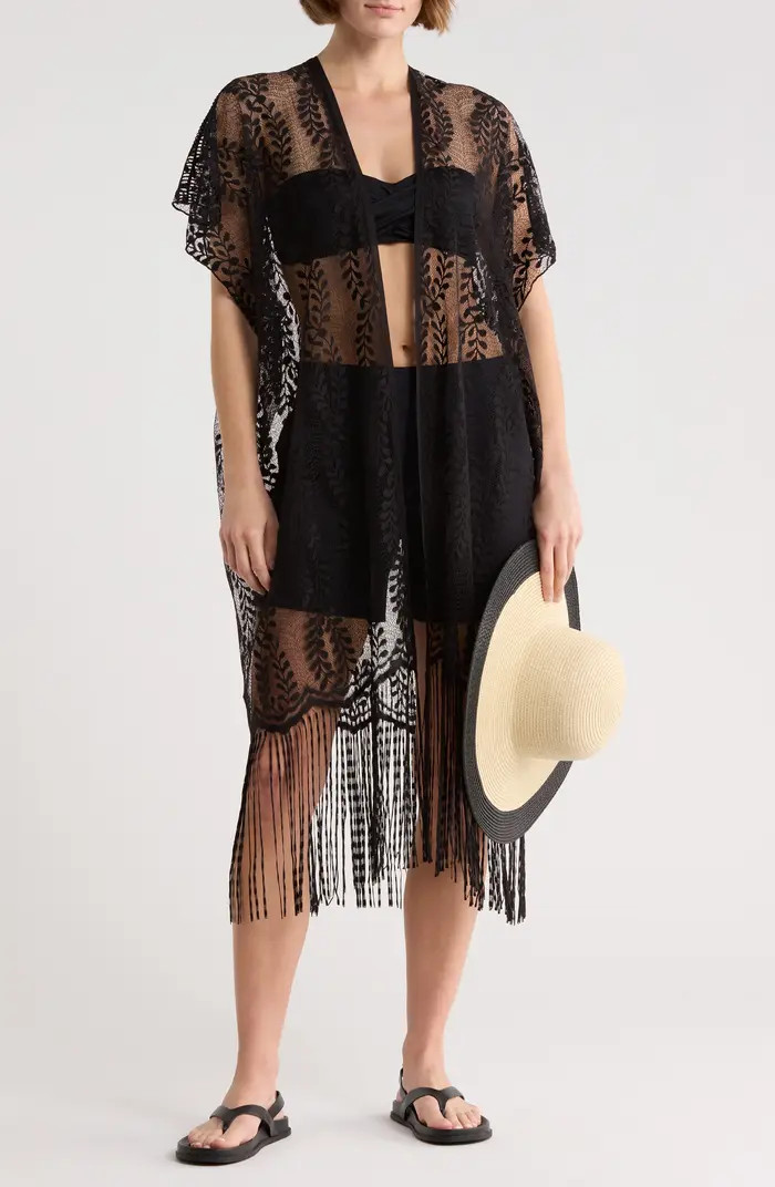 Lace Shawl & Hat Set | Nordstrom Rack