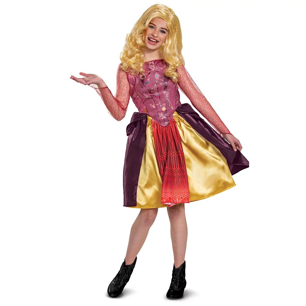Disney's Hocus Pocus Girls Deluxe Sarah Halloween Costume Exclusive | Walmart (US)