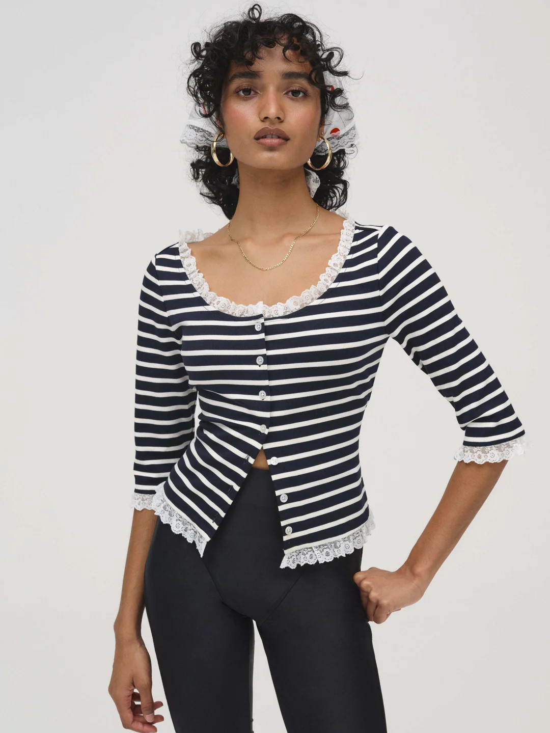 Suzette Stripe Cardigan | For Love & Lemons