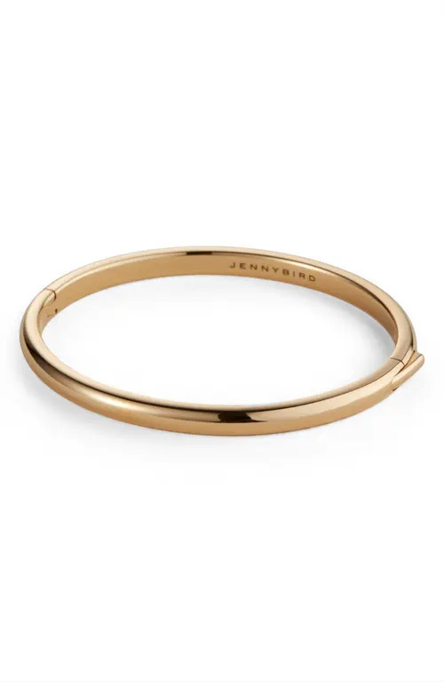JENNY BIRD Remi Hinge Bangle Bracelet in High Polish Gold at Nordstrom, Size Medium | Nordstrom