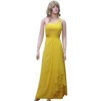 Daffodil Yellow Prom Dress. One Shoulder Long Bridesmaid Dress | Etsy (US)