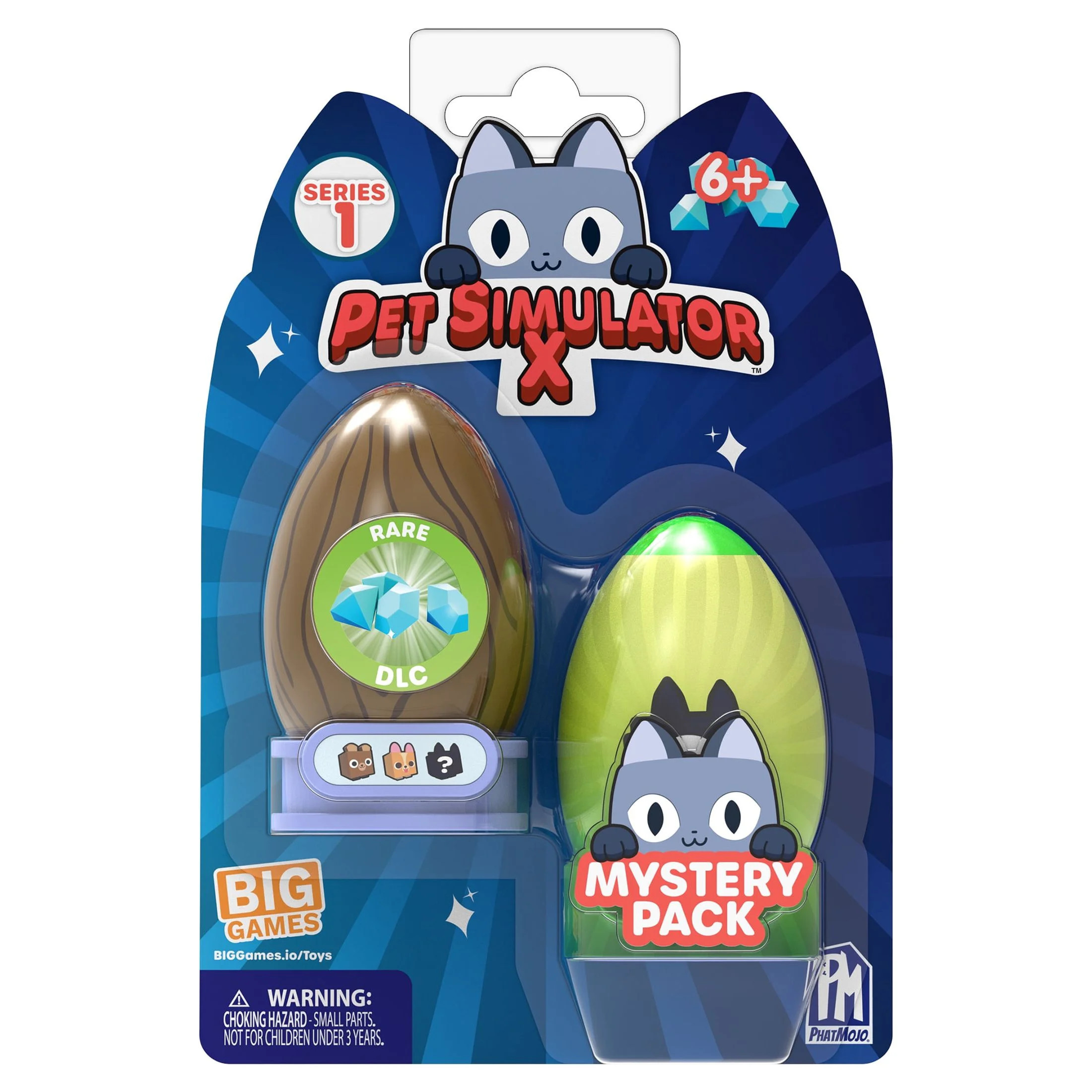 Pet Simulator - Mystery Pet Minifigures 2-Pack - Series 1 by PhatMojo - Multi color - Walmart.com | Walmart (US)