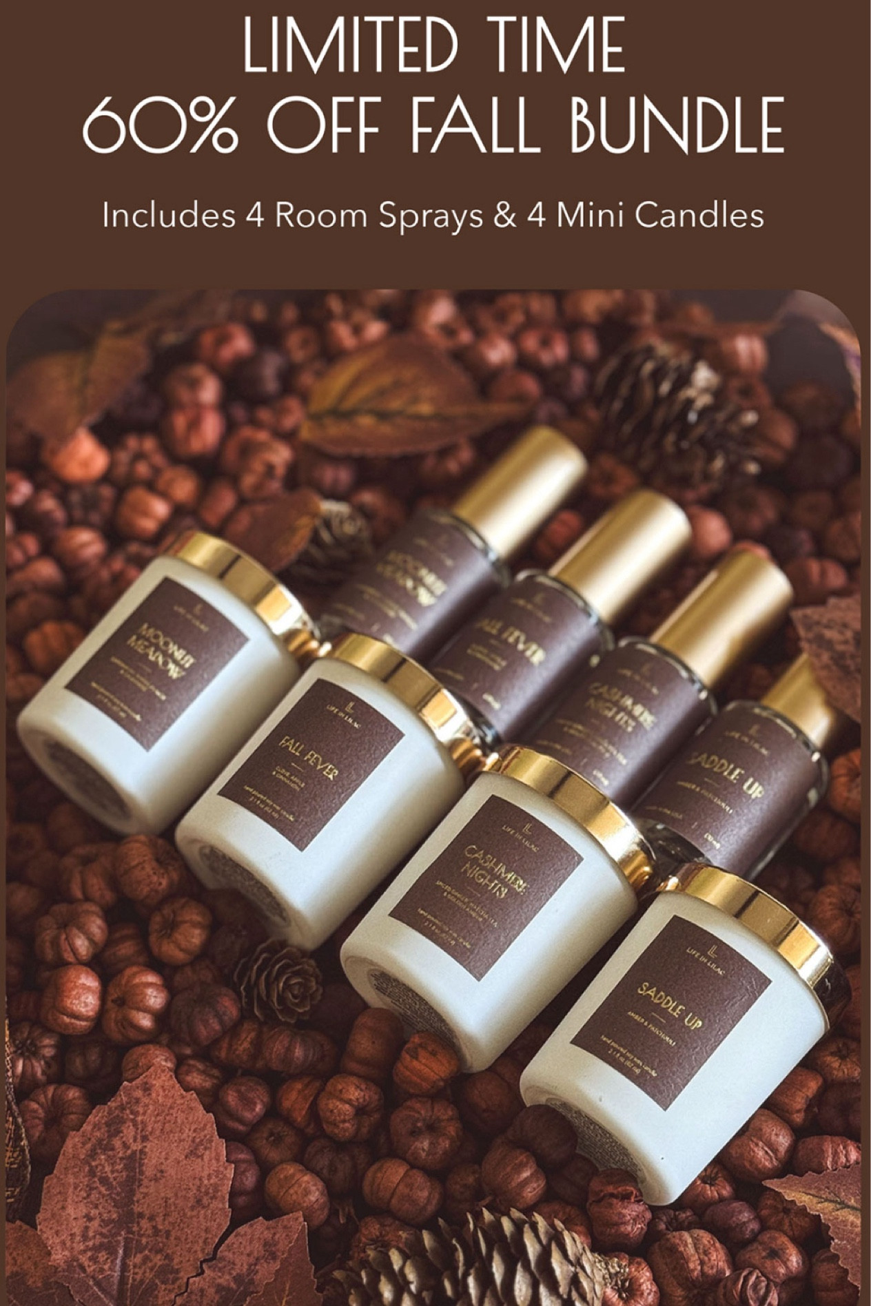 60% off fall room sprays and mini candles making it under $9 each 

#LTKHome #LTKSaleAlert #LTKSeasonal