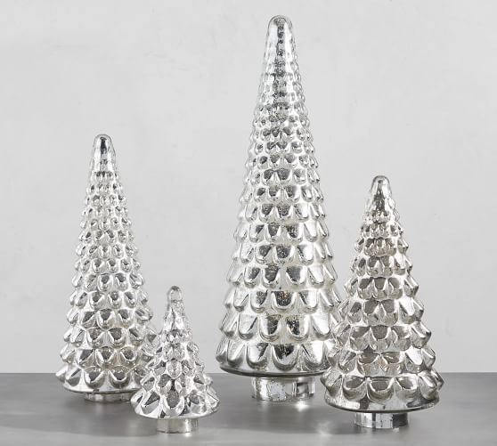 Mercury Glass Tree Cloches | Pottery Barn (US)