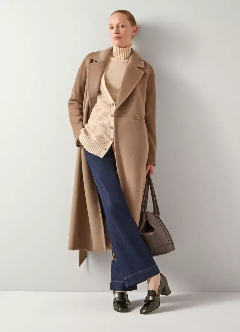 Frances Camel Maxi Wool Coat | L.K. Bennett (UK)