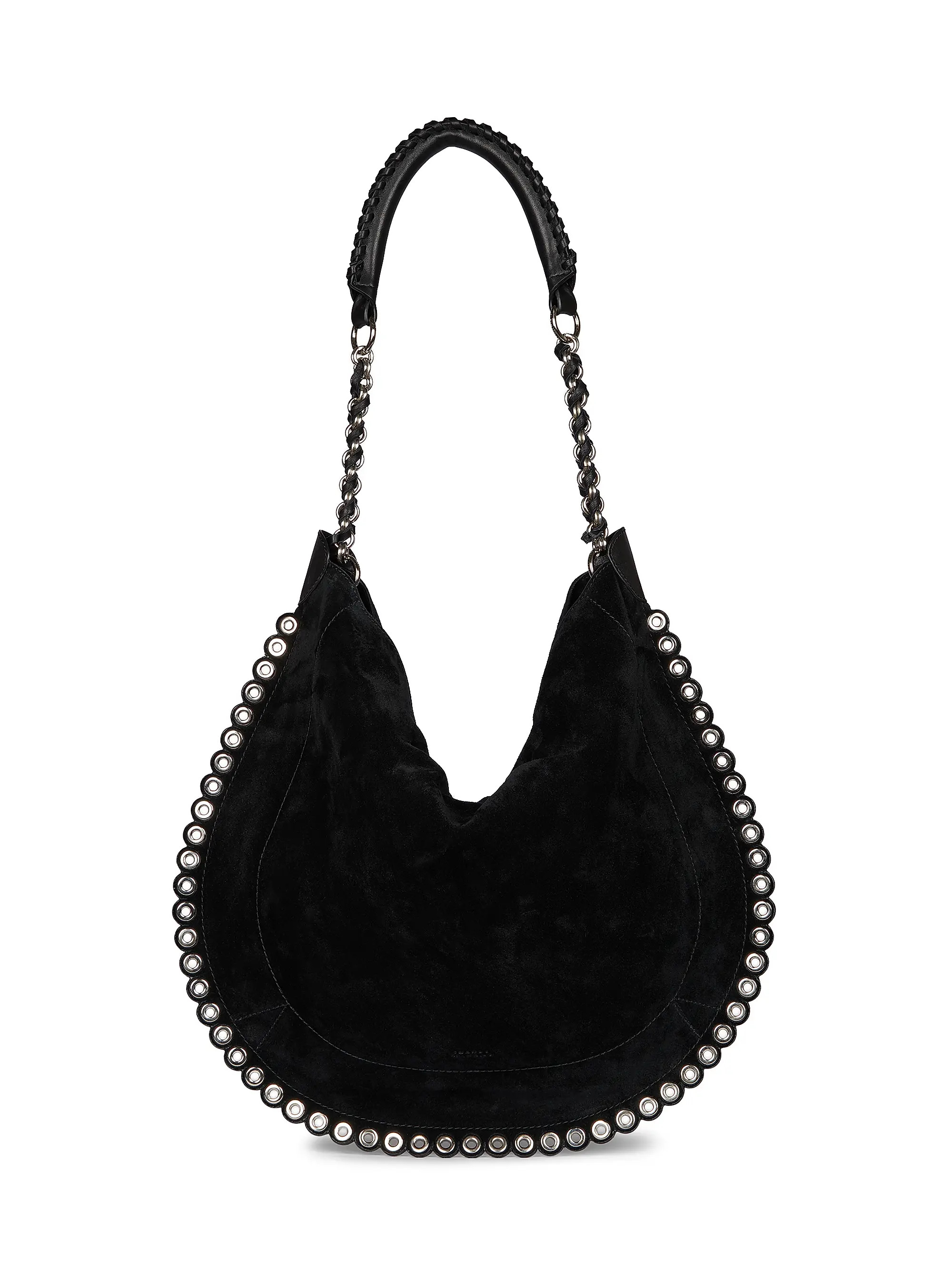 Isabel Marant Oskan Eyelet-Trim Suede Hobo Bag | Saks Fifth Avenue | Saks Fifth Avenue
