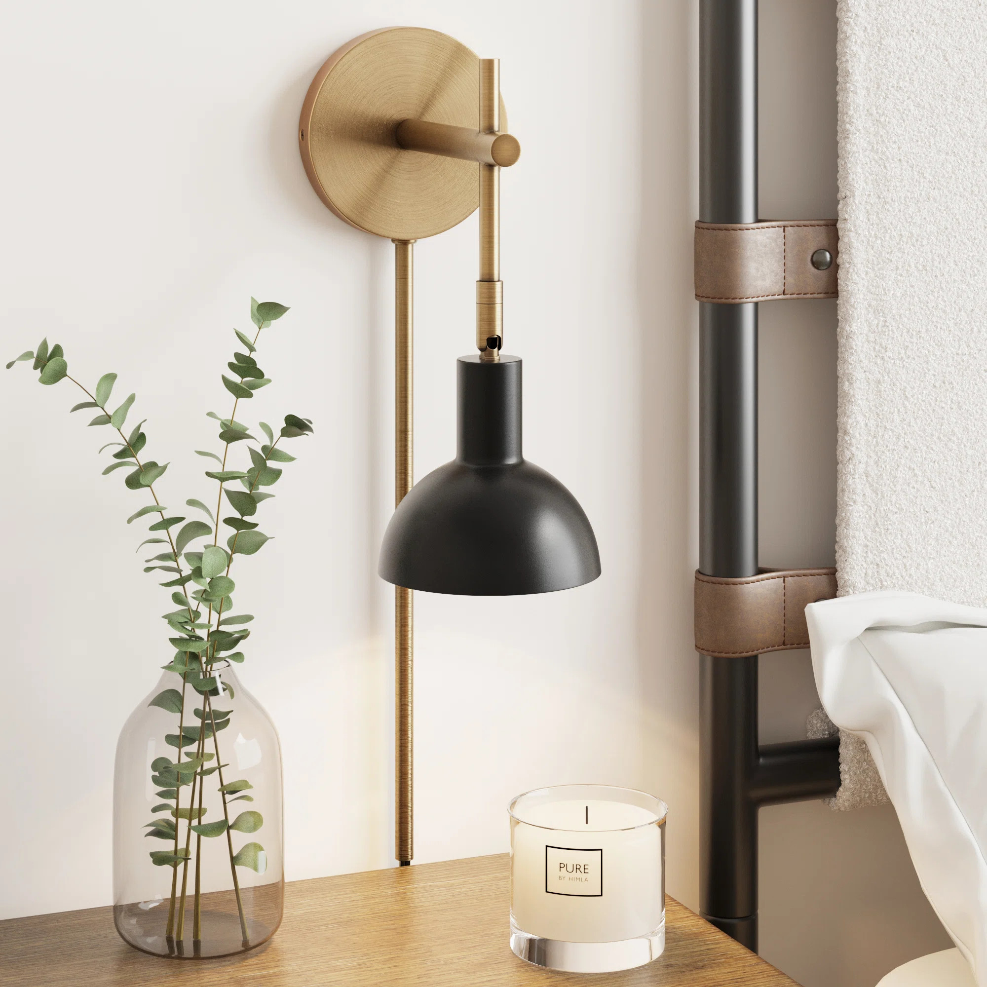 1 - Light Dimmable Plug-in Armed Sconce | Wayfair North America