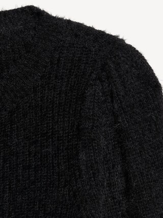 Cropped Eyelash Cardigan Sweater | Old Navy (US)