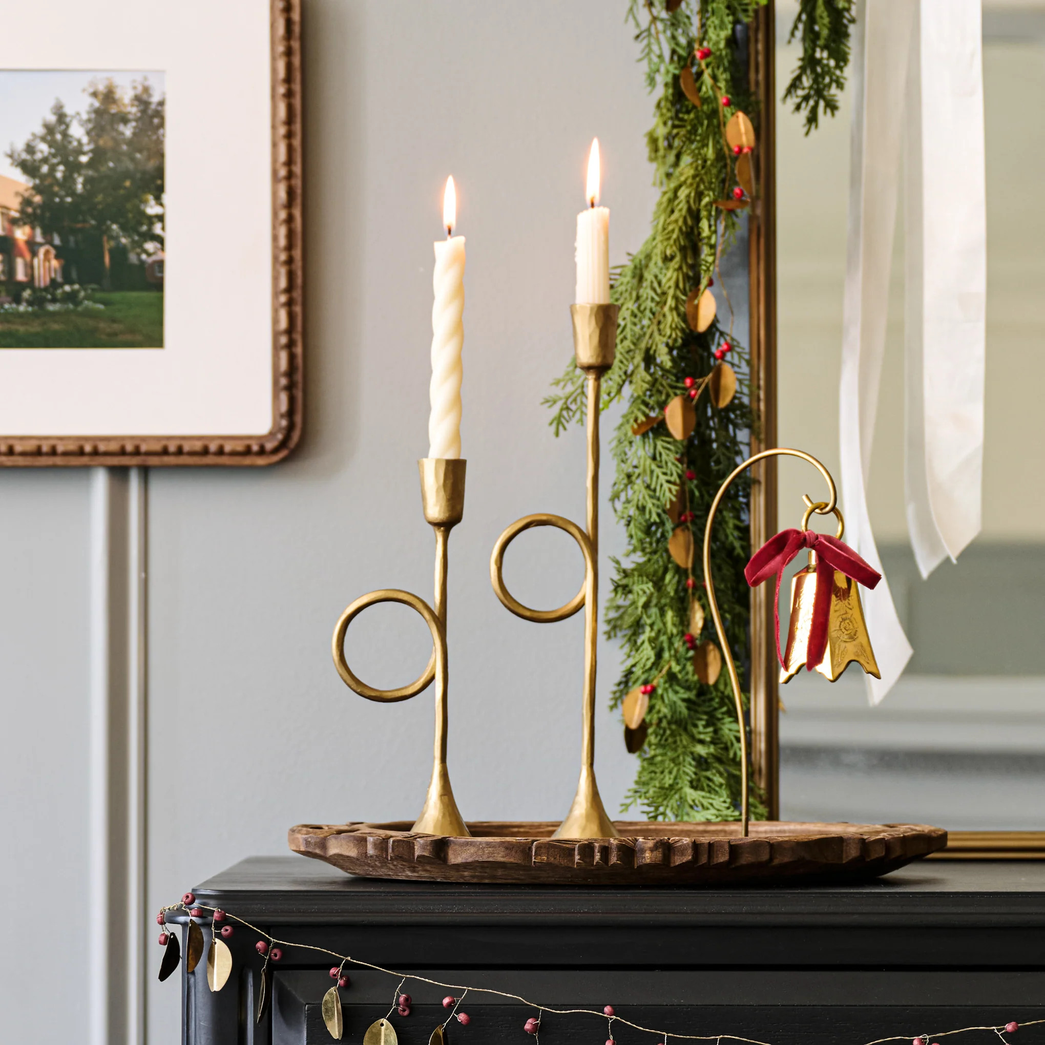 Antique Inspired Trumpet Taper Holder | Magnolia