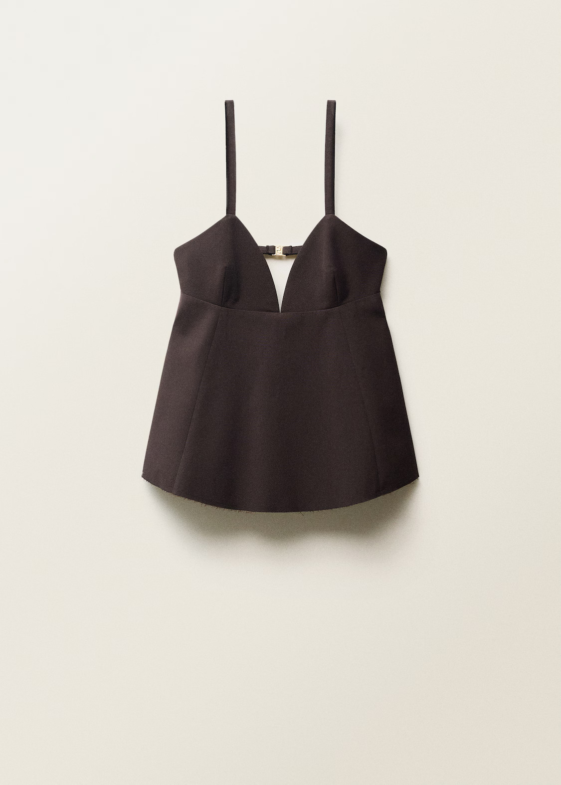 V-neck top with open back - Women | MANGO United Kingdom | MANGO (UK)