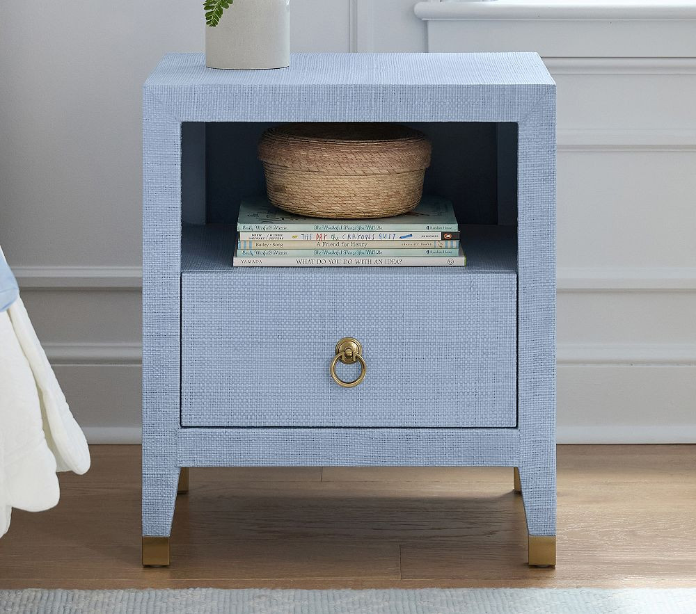 AERIN Raffia Nightstand (19") | Pottery Barn Kids