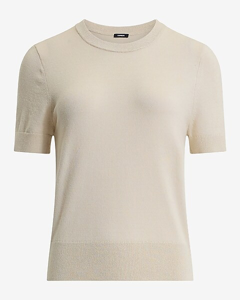 Skimming Short Sleeve Sweater Tee | Express