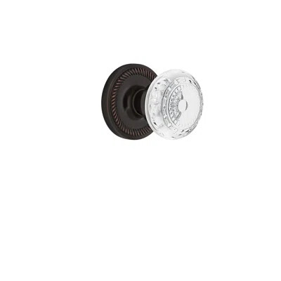 Rope Rosette with Crystal Meadows Knob | Wayfair North America