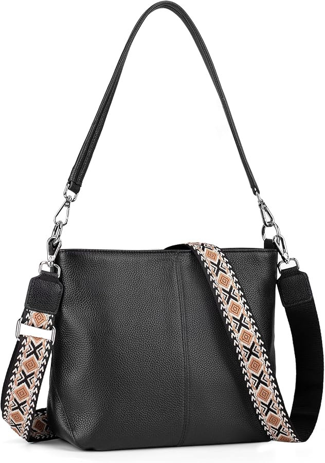 befen Genuine Leather Hobo Bag for Women, Woman Crossbody Purses Handbags Shoulder Bags with Adju... | Amazon (US)