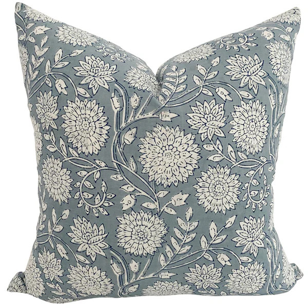 Pastel Blue Pillow Cover 20”x20” | Hackner Home (US)
