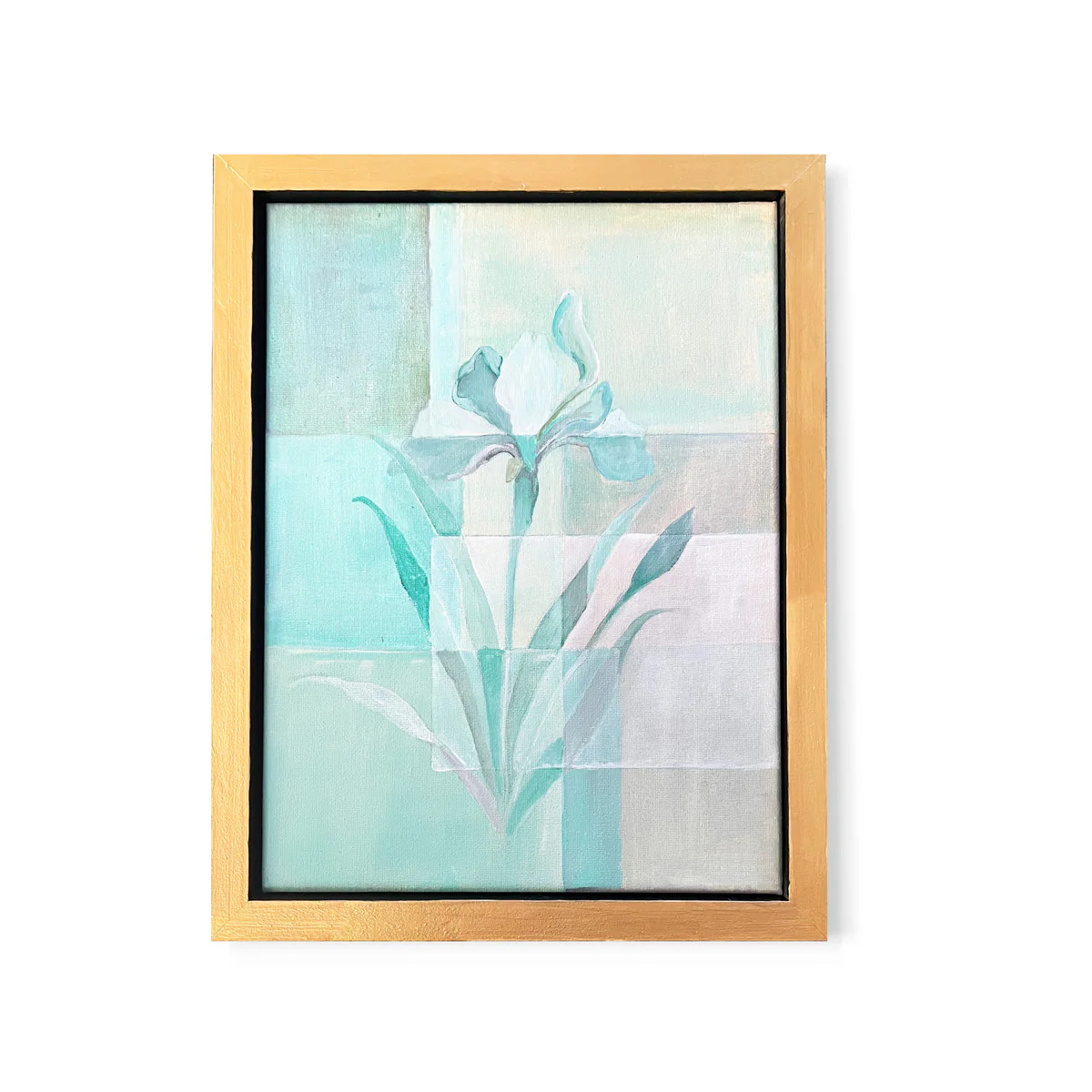 Original Canvas Abstract Iris Painting | Sweet Pea and Whimsy