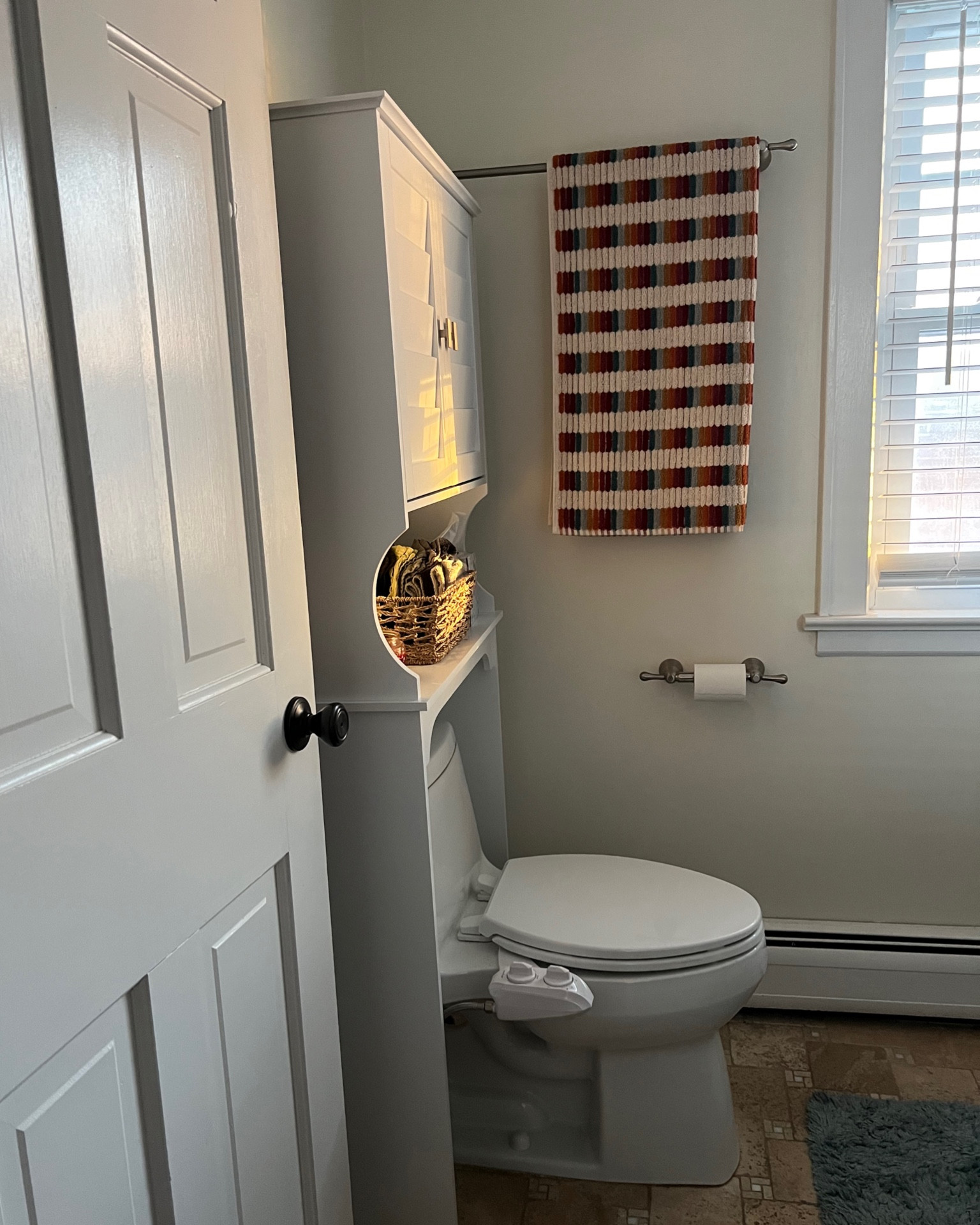 Did a little bathroom revamp recently kickstarted by these gorgeous towels I found at @homegoods (and on eBay for you!)

We’ve been needing some more storage so we got this over the toilet cabinet. Got it on sale and 40% off! It’s super easy to put together, but we had to leave off one of the bottom reinforcements because it was going to block the water line. It screws in to the wall though, so we should be fine.

#LTKfindsunder50 #LTKhome