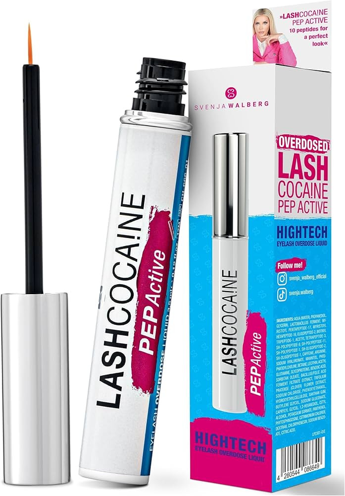 LASHCOCAINE PEP ACTIVE - Wimpernserum ohne Hormone \u2013 Sch\u00fctzt & kr\u00e4ftigt die Wimper... | Amazon (DE)