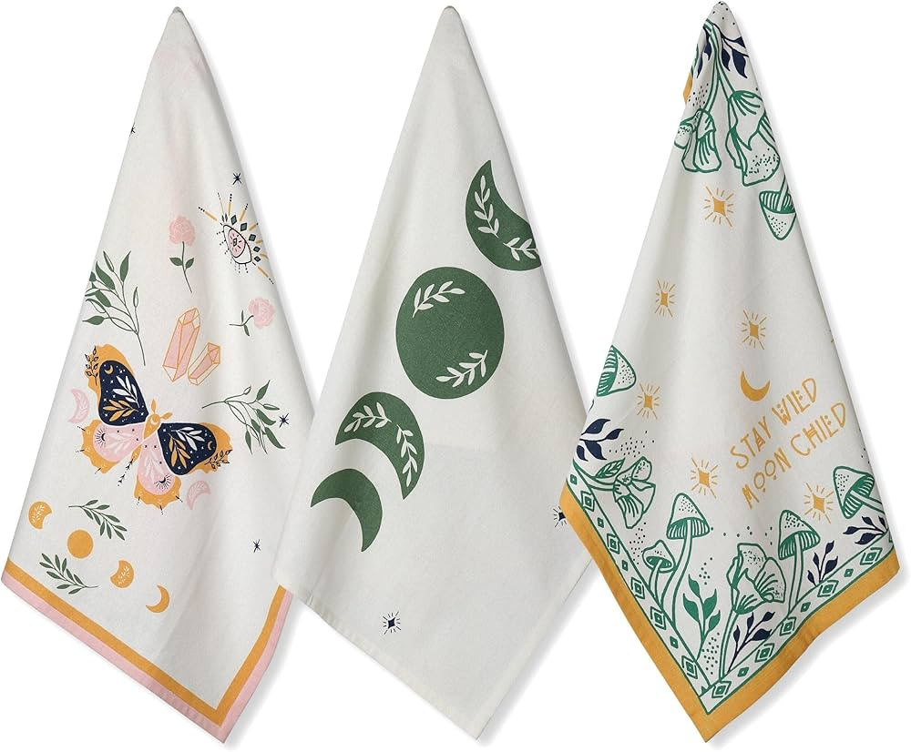 Folkulture Kitchen Towels or Dish Towels, 20 X 26 Inches Modern Kitchen Hand Towels for Kitchen D... | Amazon (US)