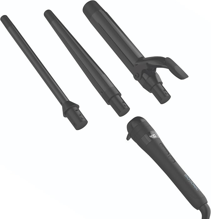 Bio Ionic Twist 3-in-1 Interchangeable Curling Iron & Wand Set, 1 Handle with 3 Swappable Ceramic... | Amazon (US)