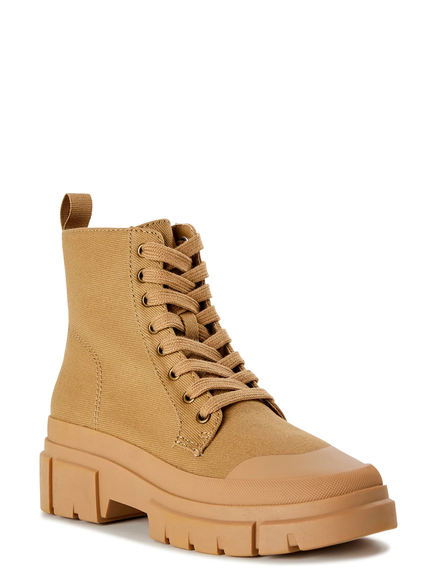 No Boundaries Women's Bump Toe Combat Boots - Walmart.com | Walmart (US)