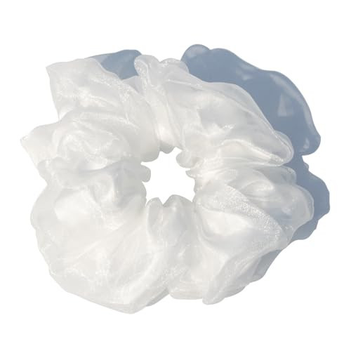 Big Scrunchies for Women，Oversized White Scrunchie for Thick Hair 1pcs | Amazon (US)
